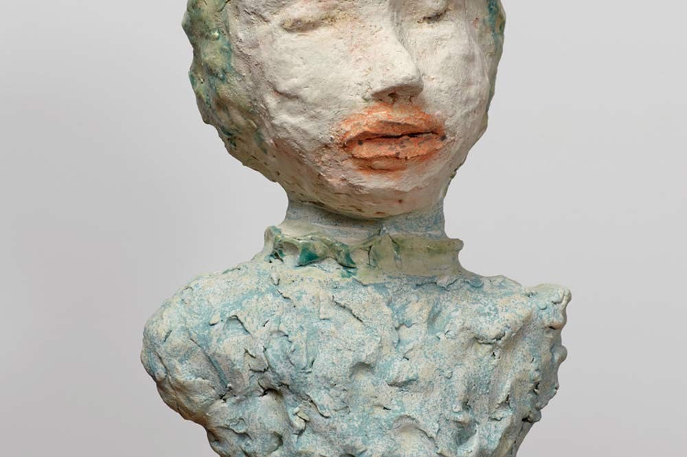 Siegel, Portrait Bust with Red Lips