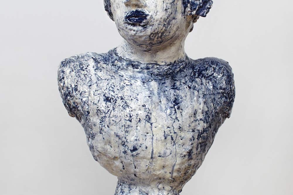 Siegel, Dripping Cobalt Portrait Bust