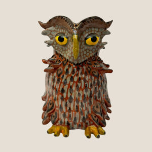Ceramic owl art