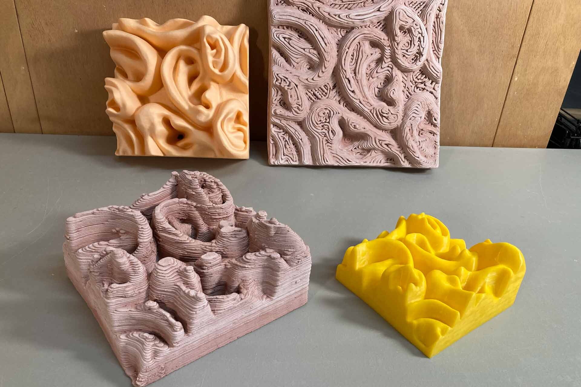 Final image of experimental 3D digital printing